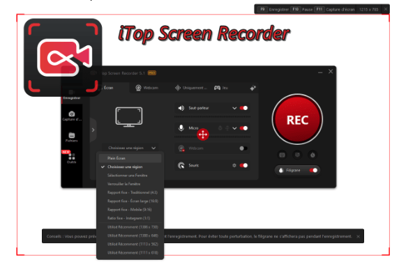 iTop Screen Recorder : transformez votre enregistrement vidéo